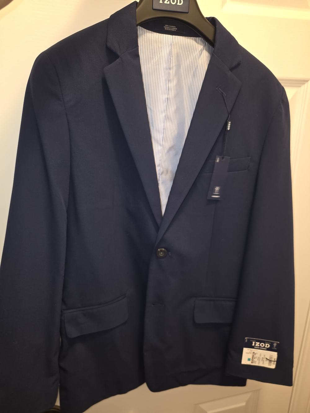 Izod Navy Blue Youth Boys Two-Button Sport Coat Size 16